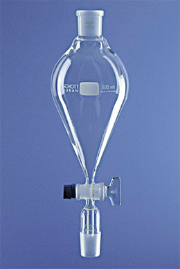 Ampoule à decanter double rodage robinet verre